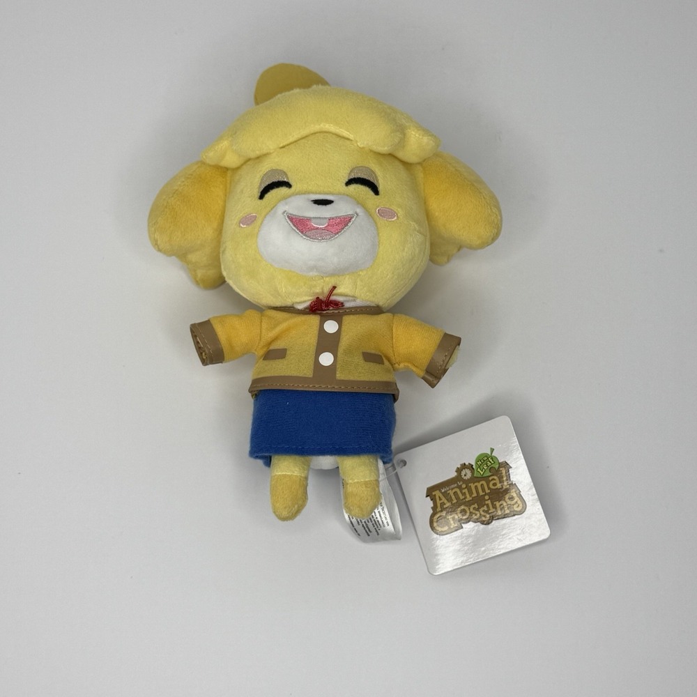 Animal Crossing New Leaf Smiling Isabelle 9" Plush Stuffed Animal Toy NWT